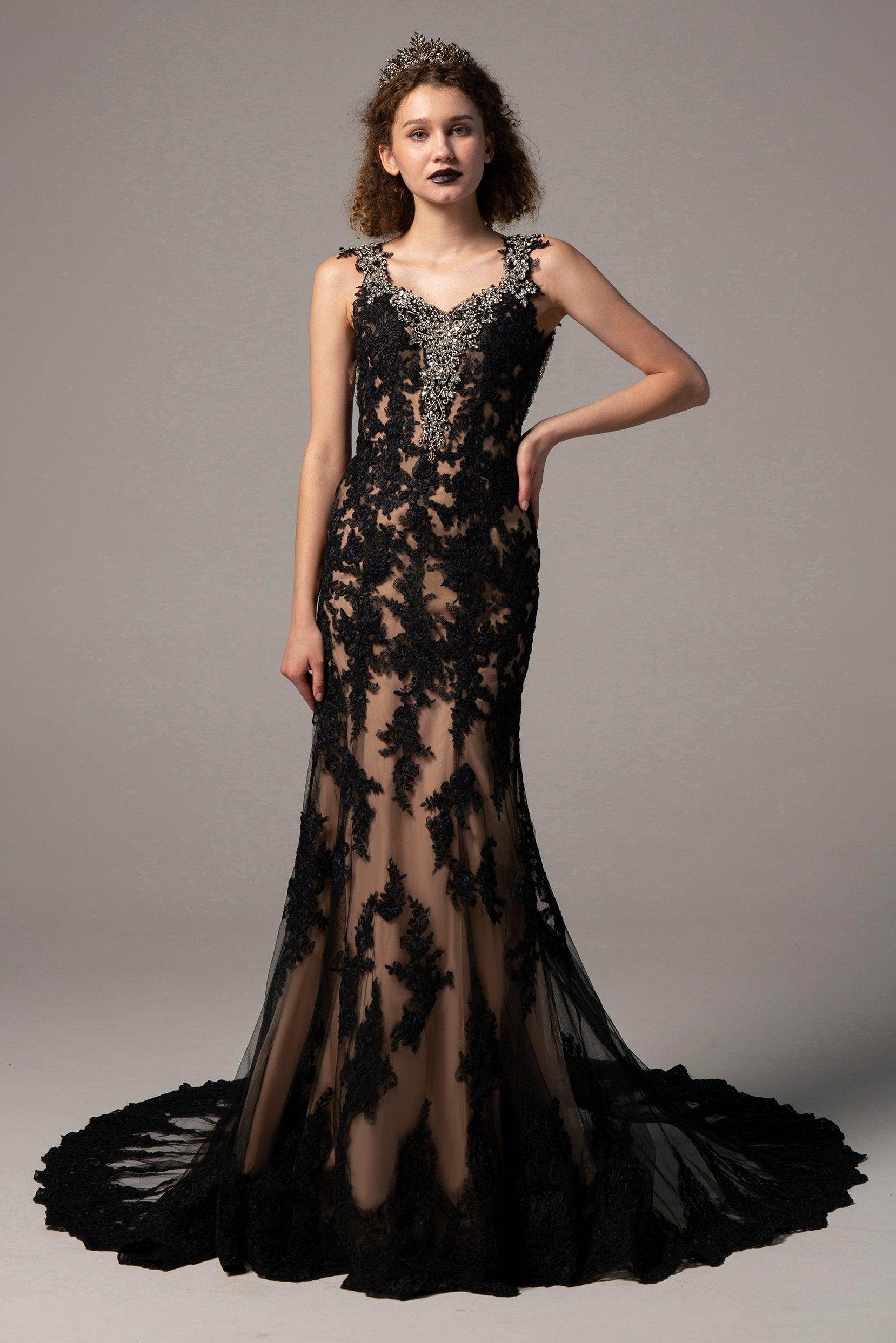 Trumpet-Mermaid Court Train Tulle Wedding Dress CW2332 - COCOMELODY